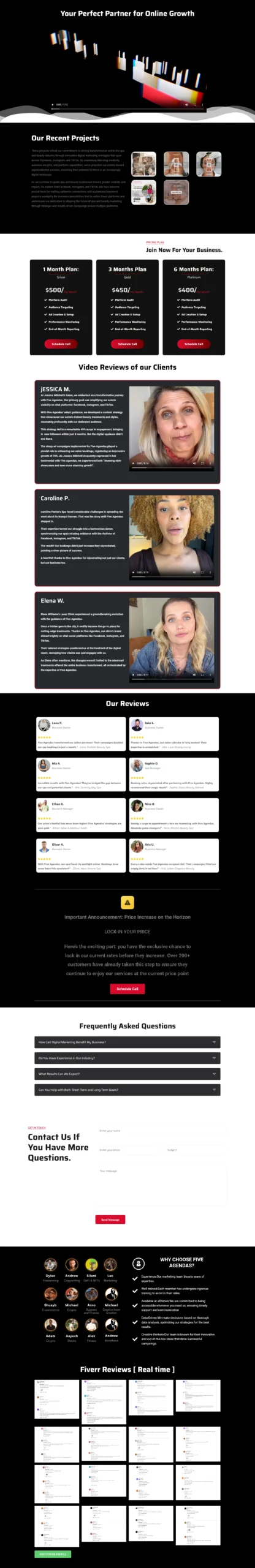 Custom Landing Page